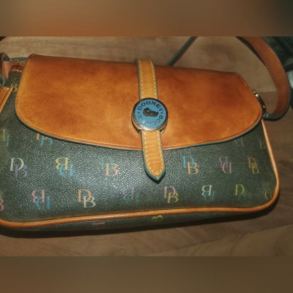Dooney & Bourke Handbags - Dooney and Bourke vintage y2k Coated multicolored letter small handbag